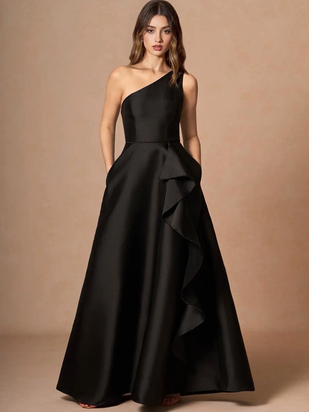 Adrianna Black Maxi Dress - Azazie